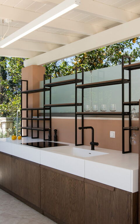 Villa Eleas Ikos: Altan / terrasse / gårdhave, Udendørs, Udvendige