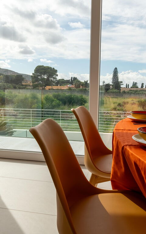 Villa Pizzolungo: Frokostlokale, Stue