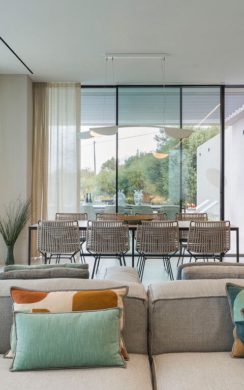 Villa Calypso: Frokostlokale, Stue