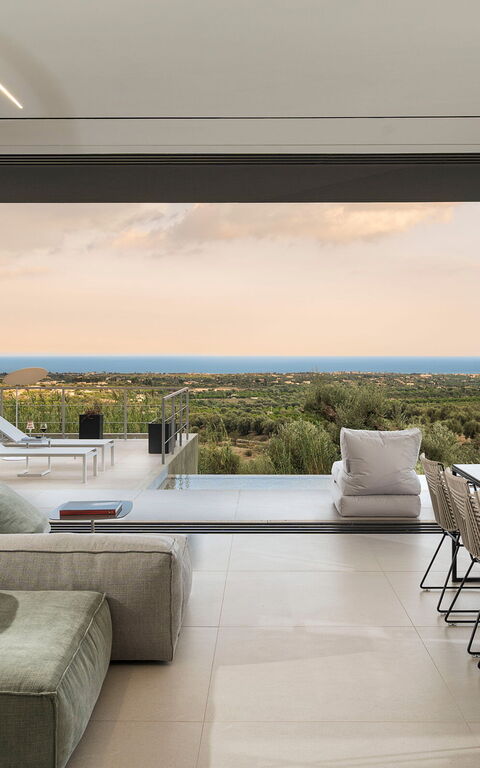 Villa Calypso: Frokostlokale, Stue, Visninger