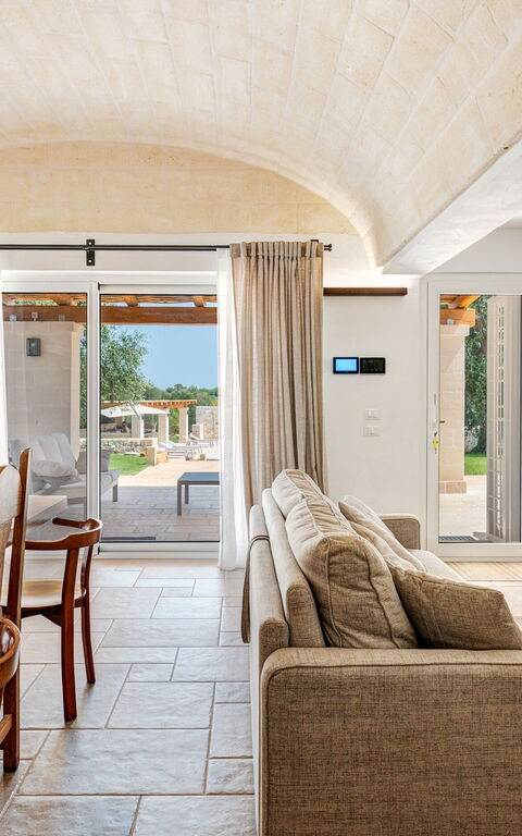 Trulli di Luccio: Frokostlokale, Stue