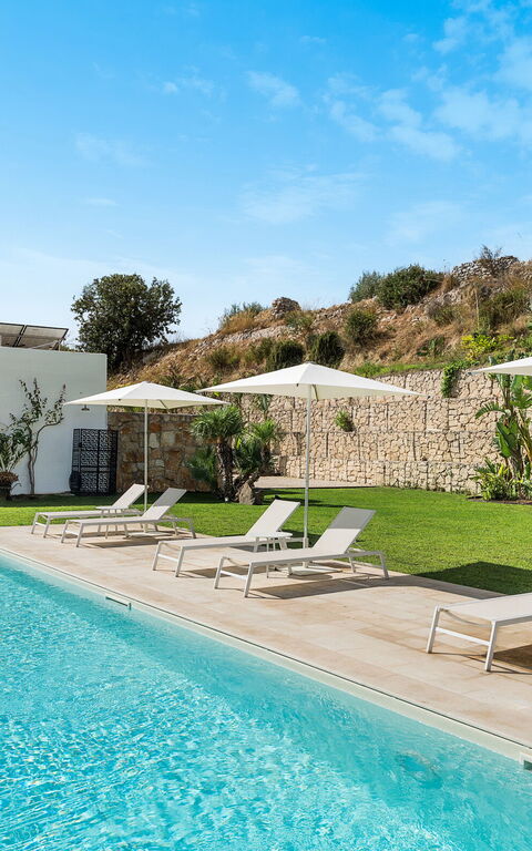 Villa Petite Afrique: Have, pool, Udendørs, Udvendige