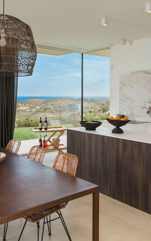 Villa Petite Afrique: Frokostlokale, Køkken