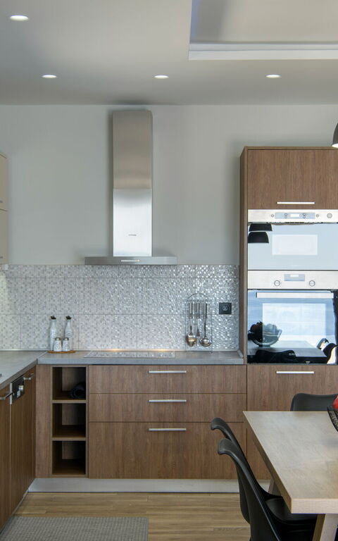 Villa Alkyoni: Frokostlokale, Køkken