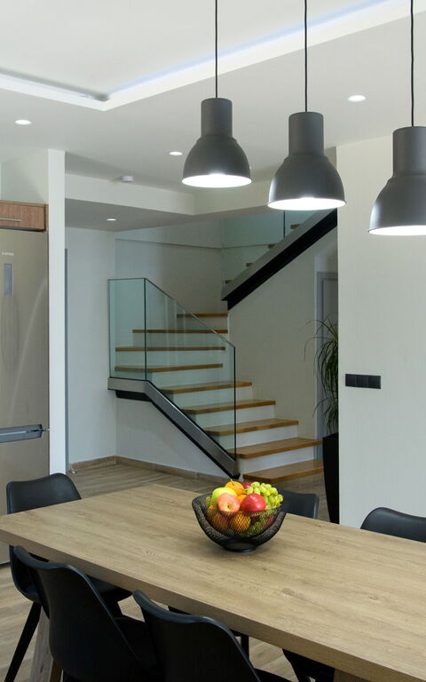 Villa Alkyoni: Frokostlokale, Køkken