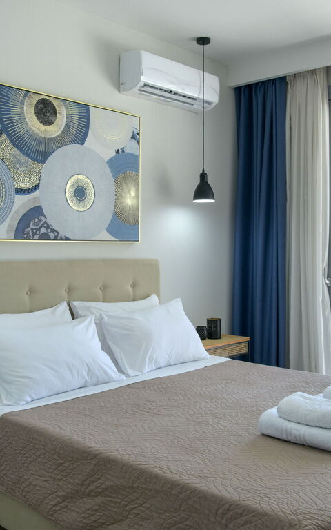 Villa Alkyoni: soveværelse