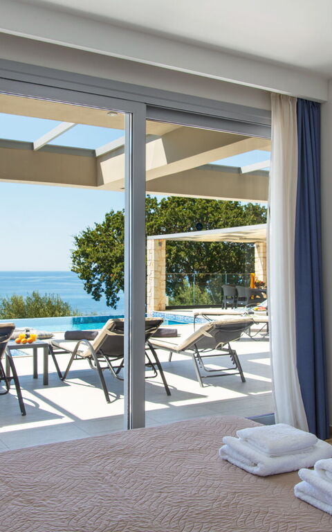 Villa Alkyoni: soveværelse