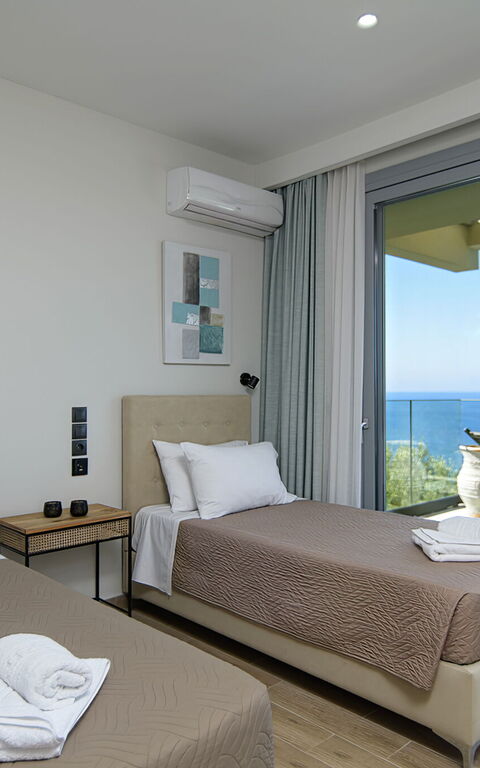 Villa Alkyoni: soveværelse