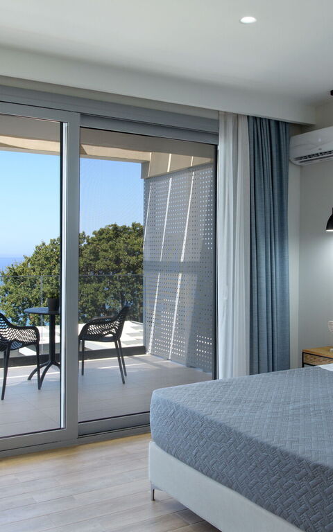 Villa Alkyoni: soveværelse