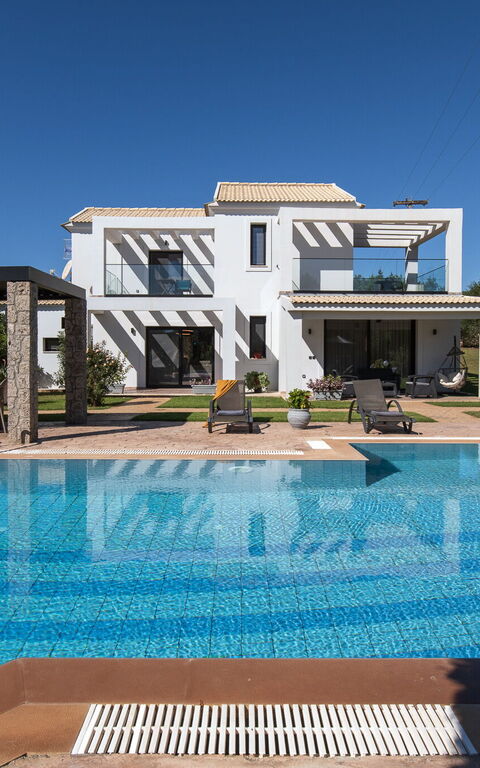 Villa Melitti: Have, pool, Udendørs, Udvendige