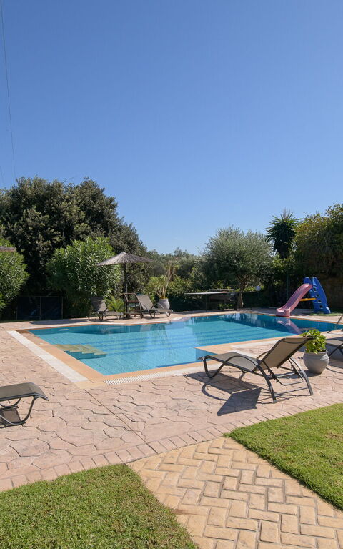 Villa Melitti: Have, pool, Udendørs, Udvendige