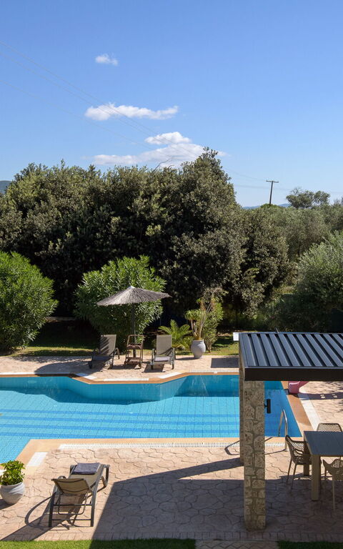 Villa Melitti: Have, pool, Udendørs, Udvendige