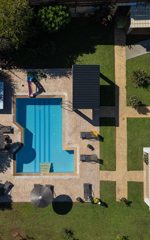 Villa Melitti: Have, pool, Udendørs, Udvendige, Visninger