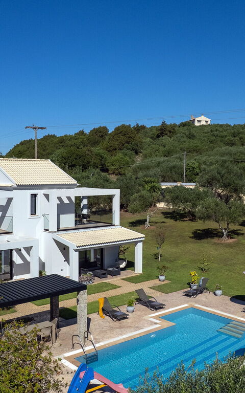 Villa Melitti: Have, pool, Udendørs, Udvendige