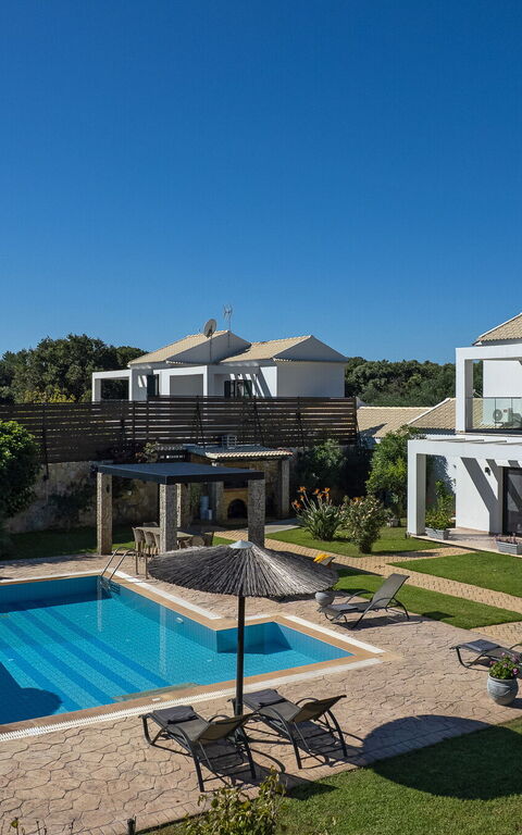 Villa Melitti: Have, pool, Udendørs, Udvendige