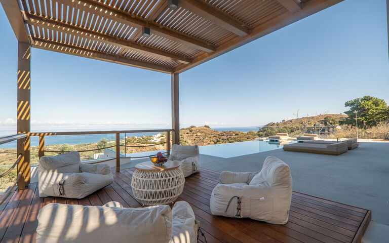 Lofos Horizon Villa: Altan / terrasse / gårdhave, pool, Udendørs, Udvendige