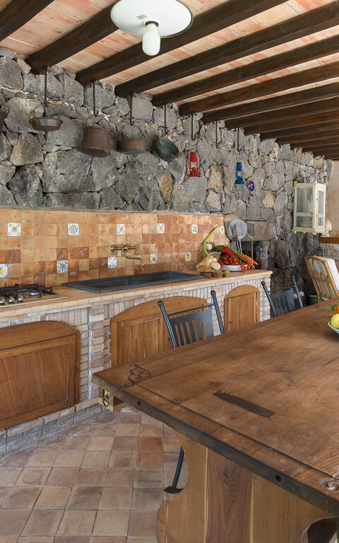 Villa Saracina: Frokostlokale, Køkken