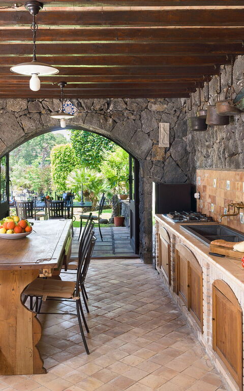 Villa Saracina: Frokostlokale, Køkken