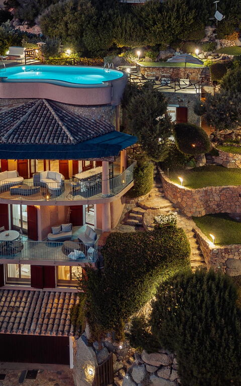 Villa Atlantide: Have, pool, Visninger