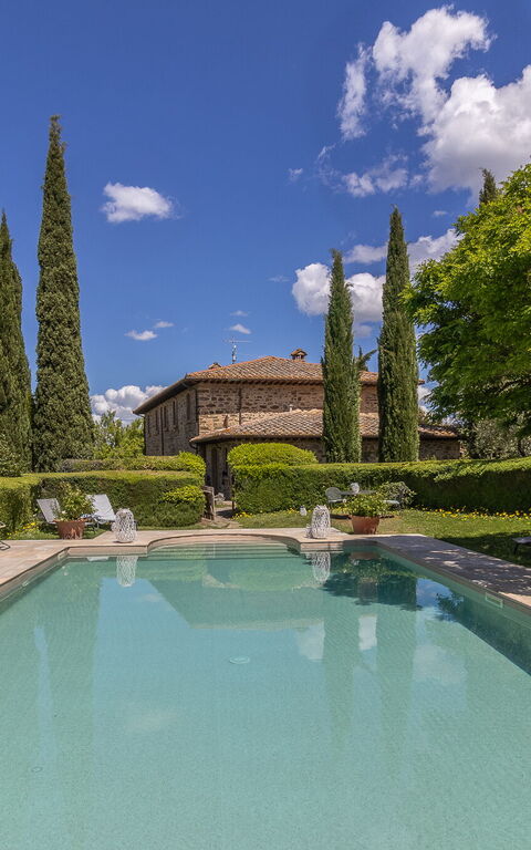 Podere Peteglia: Have, pool, Udendørs, Udvendige