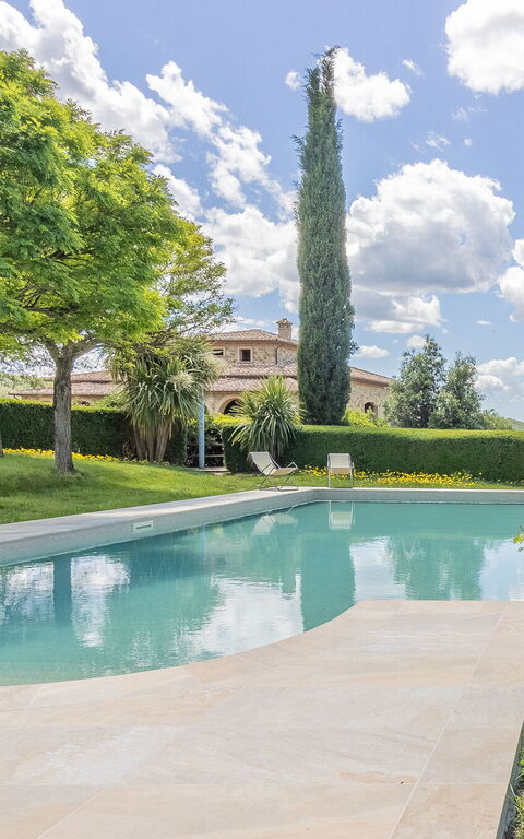 Podere Peteglia: Have, pool, Udendørs, Udvendige