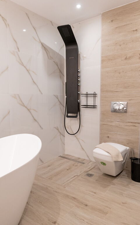 Villa Olympia: Badeværelse