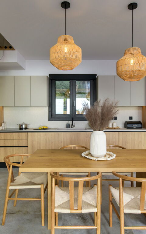 Villa Elais: Frokostlokale, Køkken