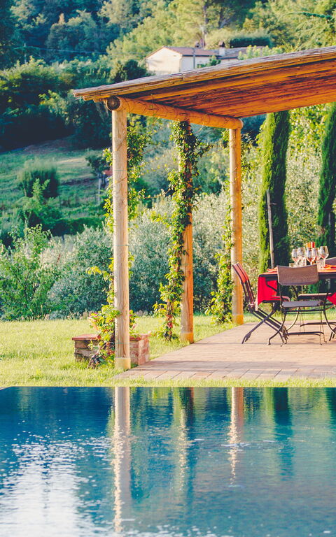 Villa Icario: Altan / terrasse / gårdhave, pool