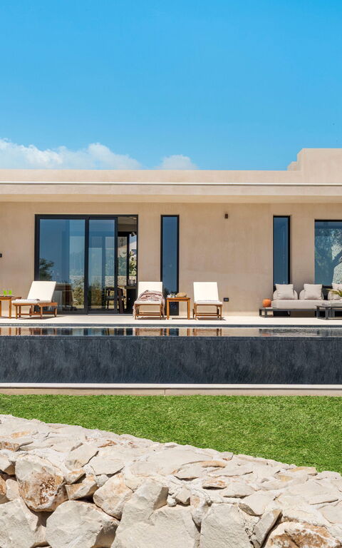 Eos Villa: Have, pool, Udendørs, Udvendige