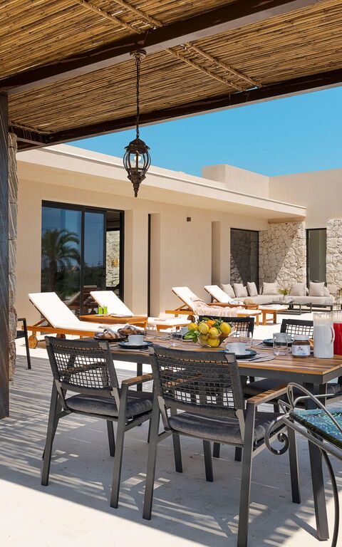 Eos Villa: Altan / terrasse / gårdhave, pool, Udendørs, Udvendige