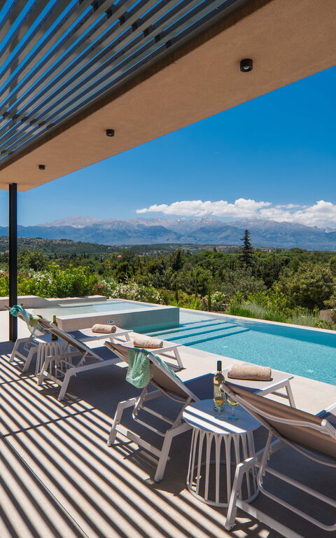 Villa Melia: pool, Udendørs
