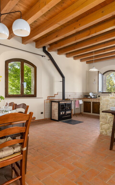 Villa Belvedere San Bartolo: Frokostlokale, Køkken