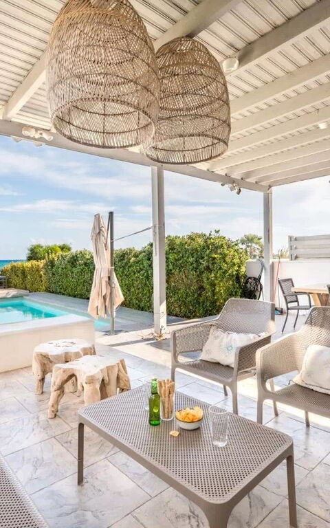 Aya Thekla Beach House: Altan / terrasse / gårdhave, pool, Udendørs, Udvendige