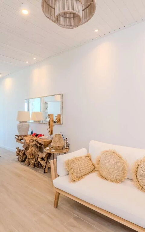 Aya Thekla Beach House: Stue