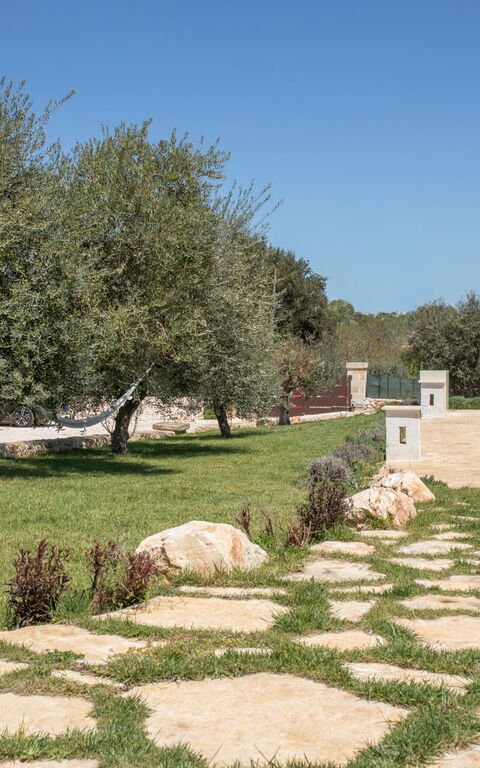 Villa Calanthia: Have, pool, Udendørs, Udvendige