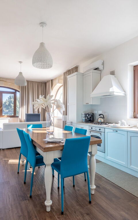 Villa Icaria: Frokostlokale, Køkken