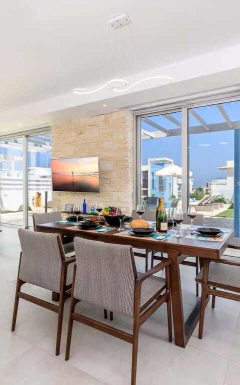 Mylos Lifestyle Seaview Villa #21: Frokostlokale, Stue