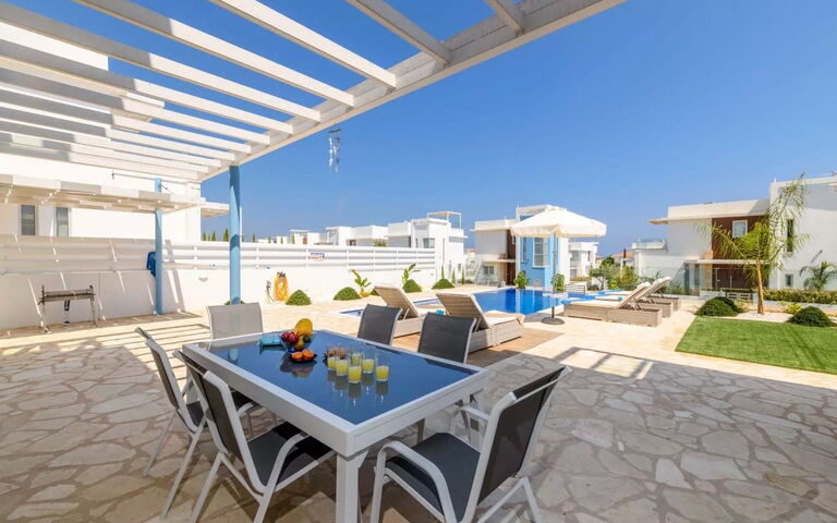Mylos Lifestyle Seaview Villa #21: Altan / terrasse / gårdhave, pool, Udendørs, Udvendige