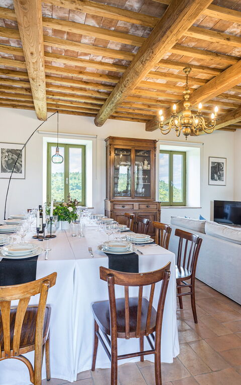 Villa a Casa di Giovanni: Frokostlokale, Stue