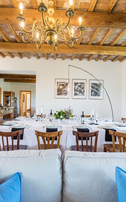 Villa a Casa di Giovanni: Frokostlokale, Stue
