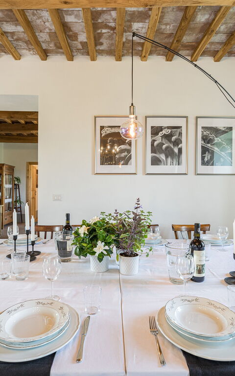 Villa a Casa di Giovanni: Frokostlokale, Stue